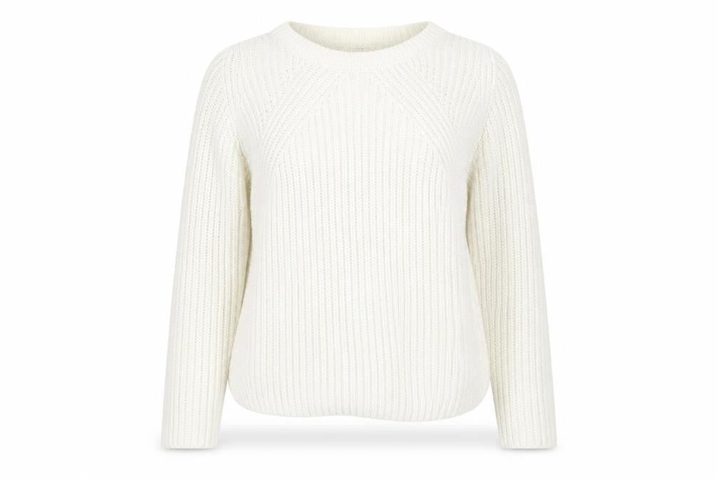 QS Womens Ivory  Knit Pullover Jumper Size S