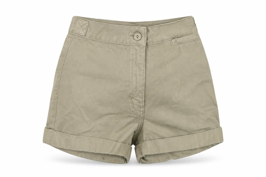 Weekday Womens Green  Denim Hot Pants Shorts Size 6