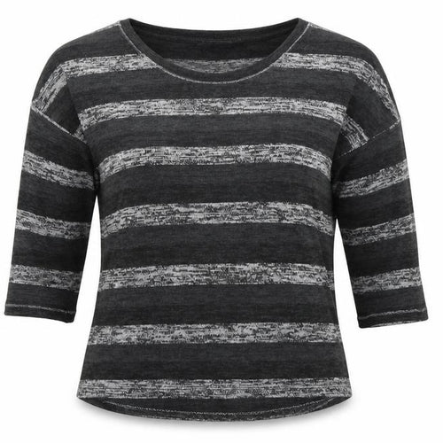 Marks and Spencer Womens Grey Striped  Pullover Jumper Size 10
