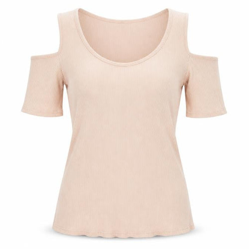 H&M Womens Beige   Basic T-Shirt Size M