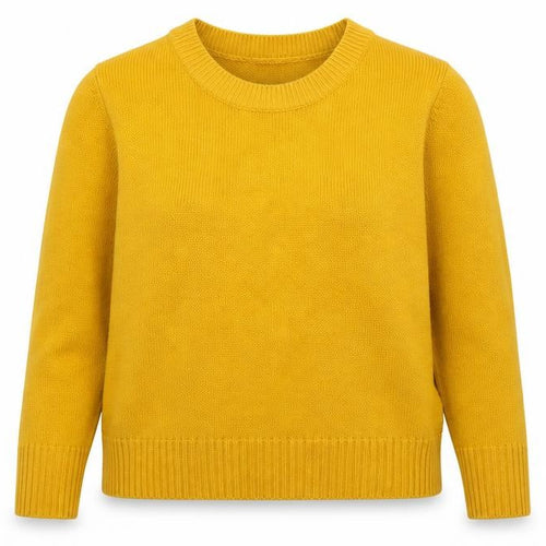 Divided Womens Yellow  Knit Pullover Jumper Size M