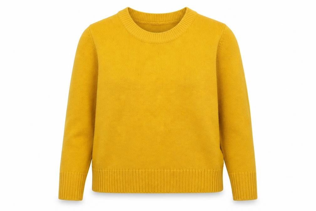 Divided Womens Yellow  Knit Pullover Jumper Size M