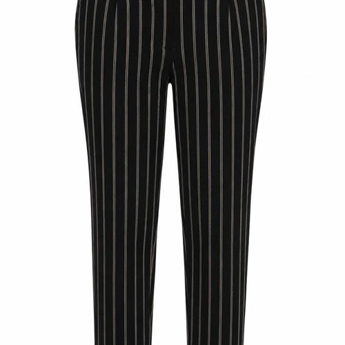 NEXT Womens Black Striped  Trousers  Size 8 L32 in