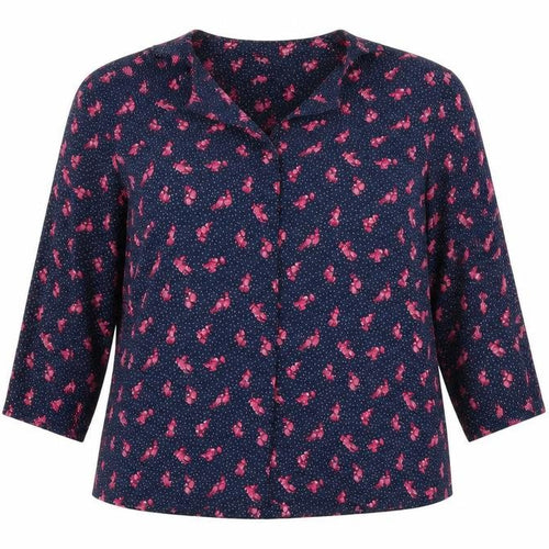 Principles Womens Blue Floral Rayon Jacket Blazer Size 14