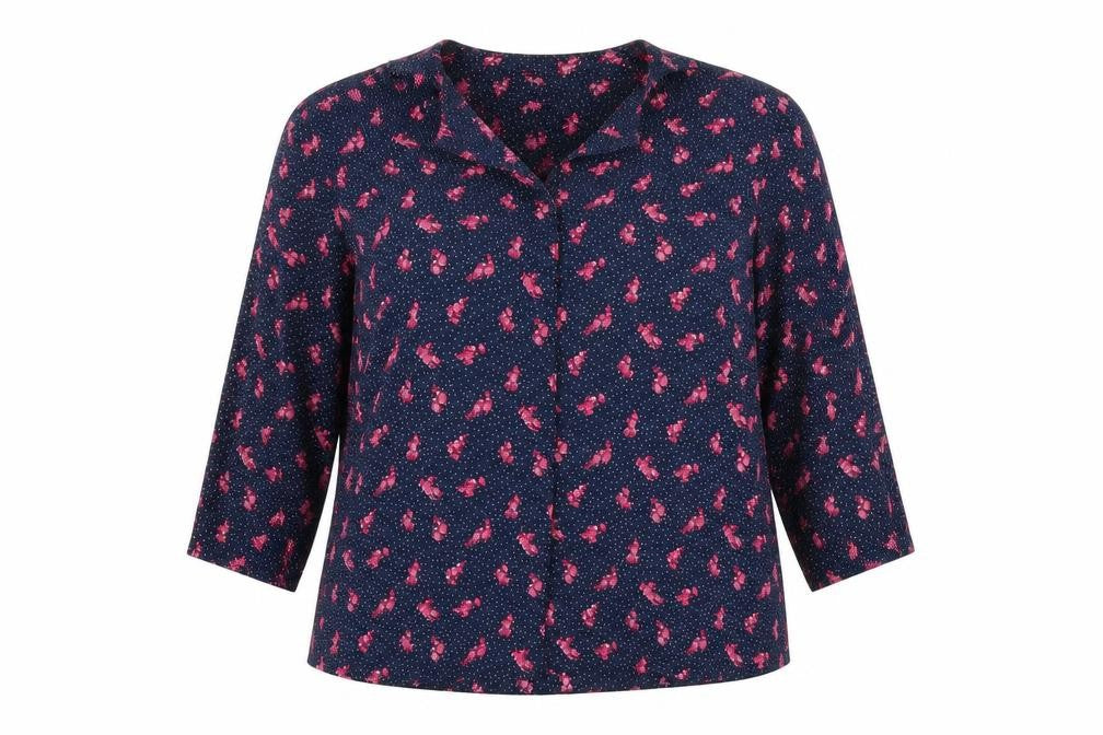 Principles Womens Blue Floral Rayon Jacket Blazer Size 14