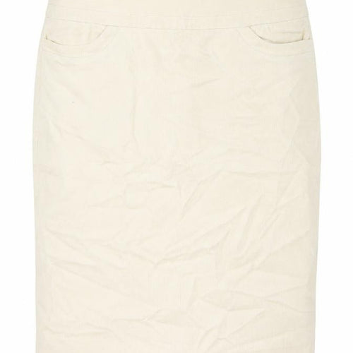 Gap Womens Ivory  Corduroy A-Line Skirt Size 4