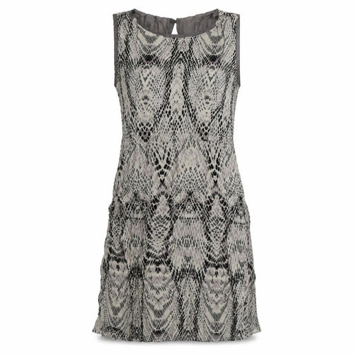 in wear Womens Beige Animal Print Chiffon Tank Dress  Size 10