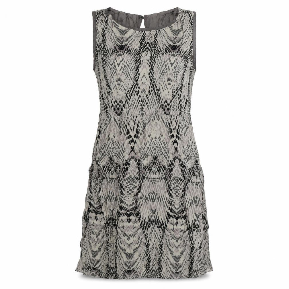 in wear Womens Beige Animal Print Chiffon Tank Dress  Size 10