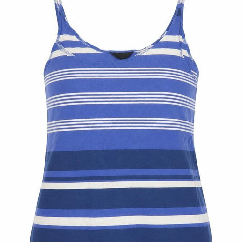 Topshop Womens Blue Striped  Basic Tank Size 8