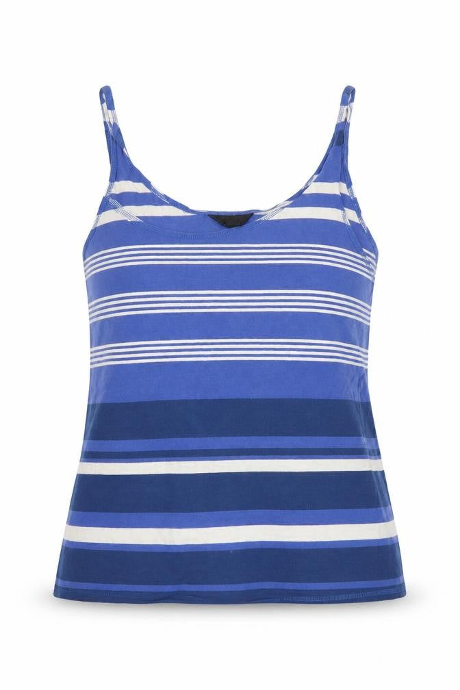 Topshop Womens Blue Striped  Basic Tank Size 8
