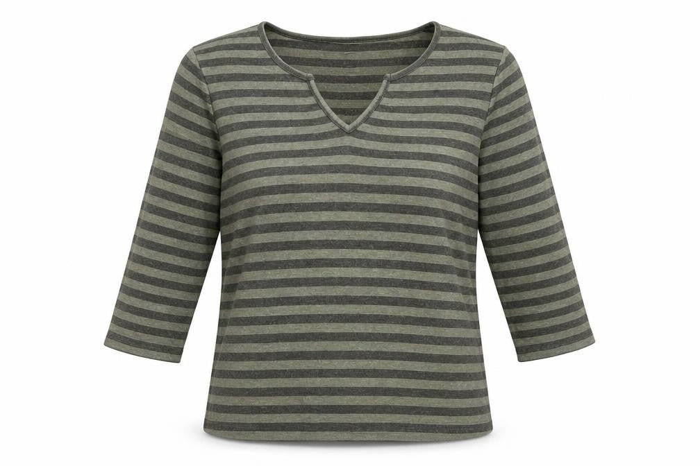Dorothy Perkins Womens Green Striped Knit Pullover Jumper Size 14