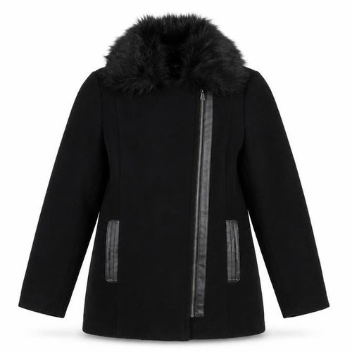 Klass Womens Black   Pea Coat Coat Size 10