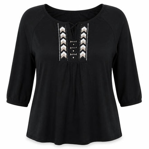 Yessica Womens Black   Basic Blouse Size XL