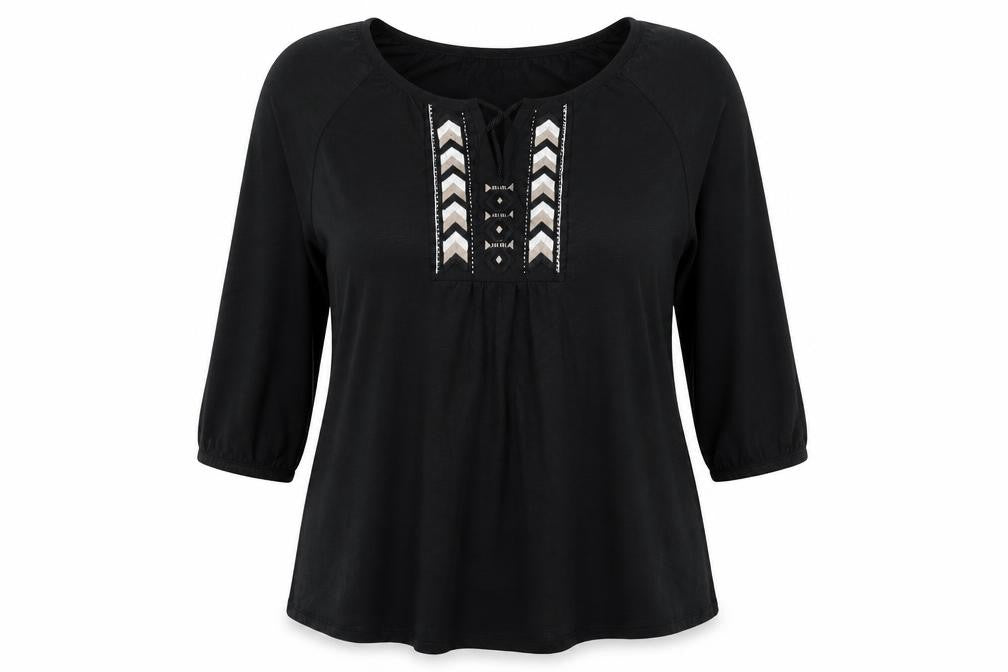 Yessica Womens Black   Basic Blouse Size XL