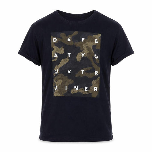 Front view of Oysho men’s blue t-shirt, size S