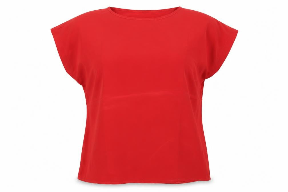 Richards Womens Red   Basic T-Shirt Size 14