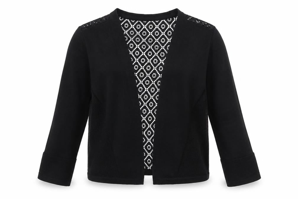 Per Una Womens Black  Knit Cardigan Jumper Size 10