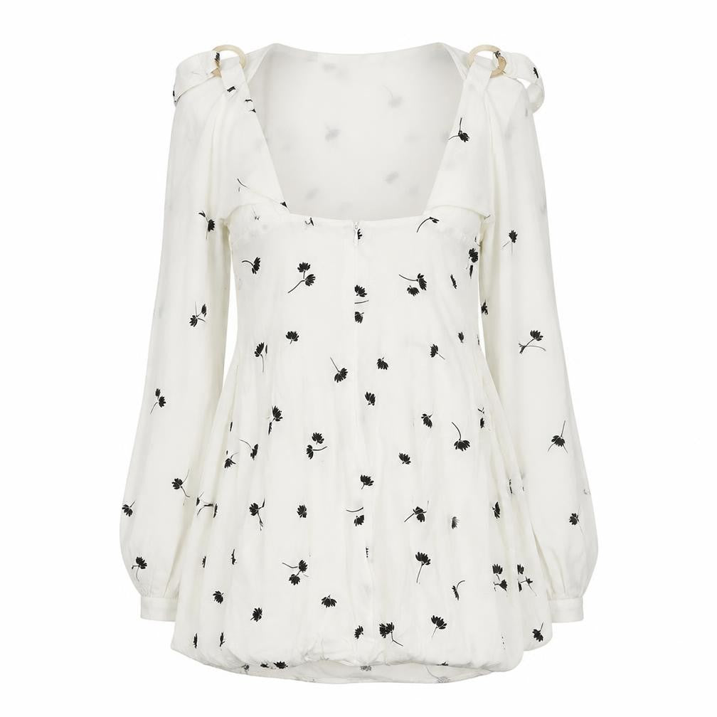 Dot & X Womens White   Fit & Flare  Size 8
