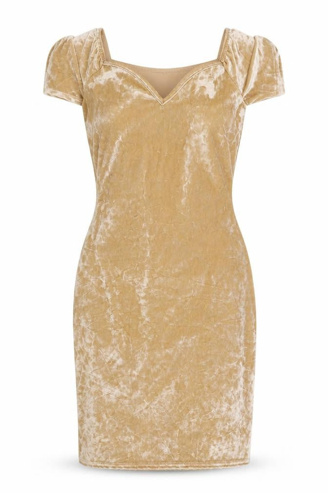 Missguided Womens Yellow   Fit & Flare  Size 8