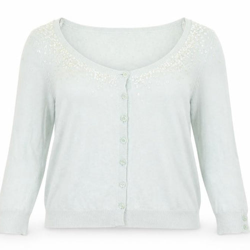 Preworn Womens Green   Cardigan Jumper Size 12