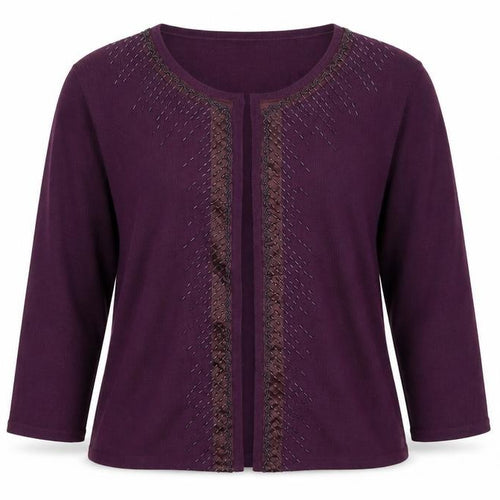 Marks and Spencer Womens Purple   Cardigan Jumper Size 10