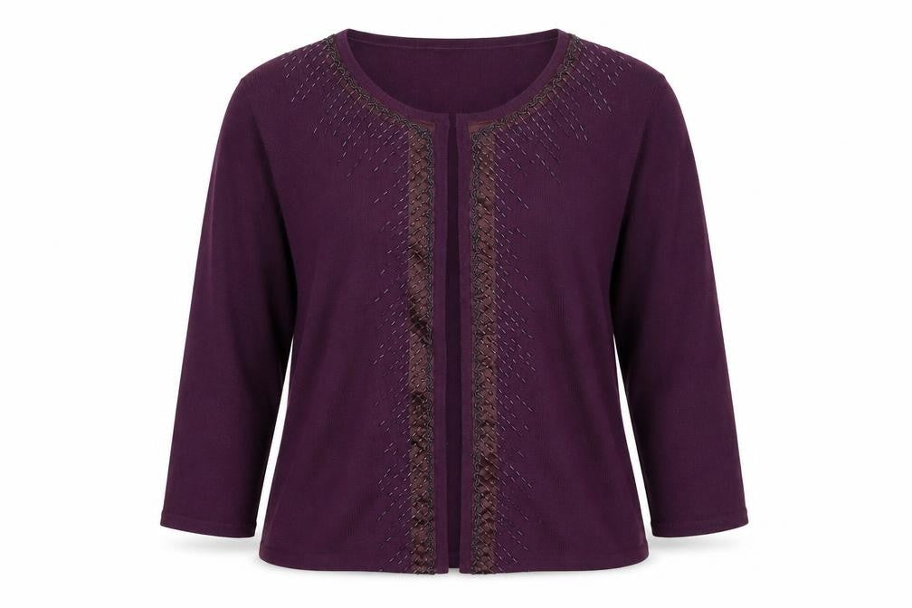 Marks and Spencer Womens Purple   Cardigan Jumper Size 10