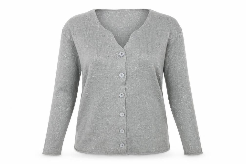 Paramour Womens Grey  Knit Cardigan Jumper Size M