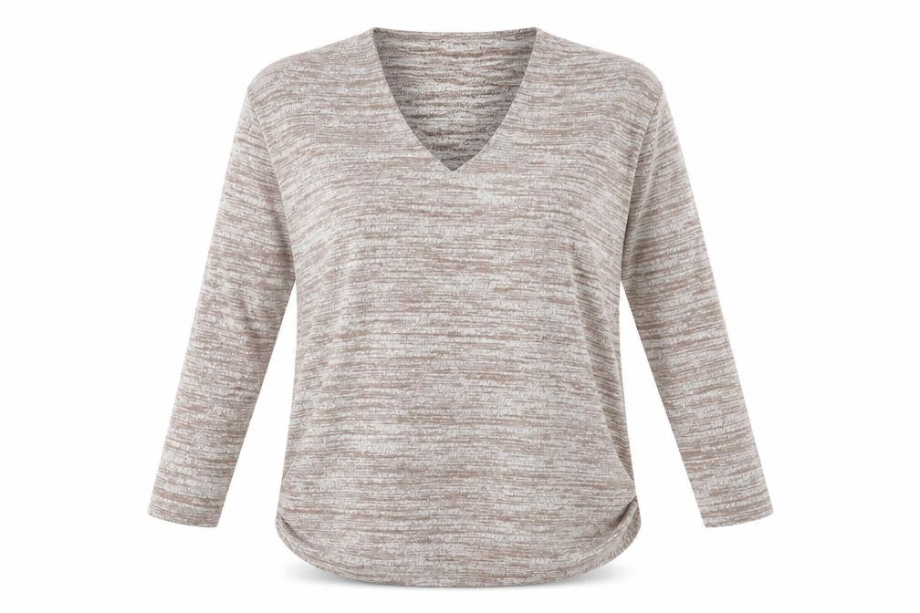 Select Womens Brown Striped Knit Pullover Jumper Size 10  - Cut Out Neckline