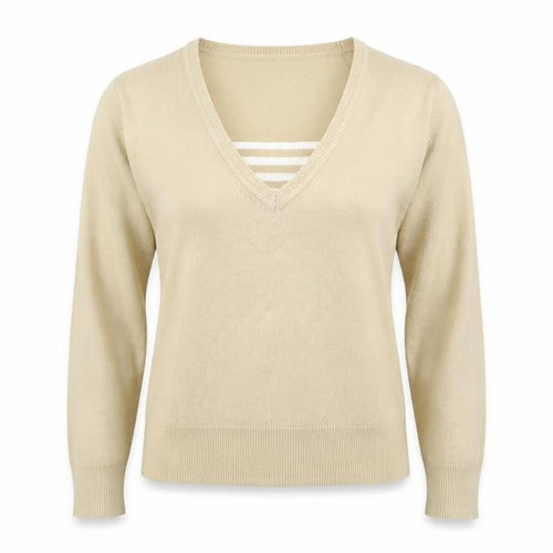 BM Womens Beige   Pullover Jumper Size S
