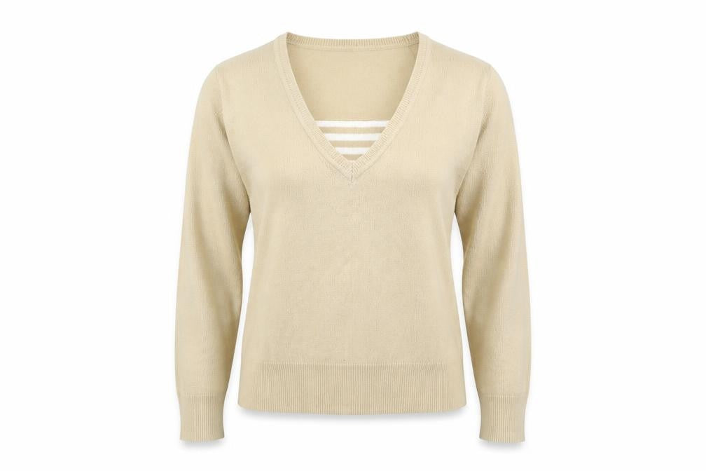 BM Womens Beige   Pullover Jumper Size S
