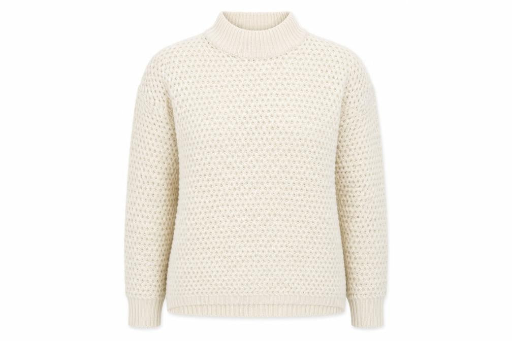 QED London Womens Ivory  Knit Pullover Jumper Size S