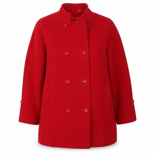 Preworn Womens Red   Overcoat Coat Size 14