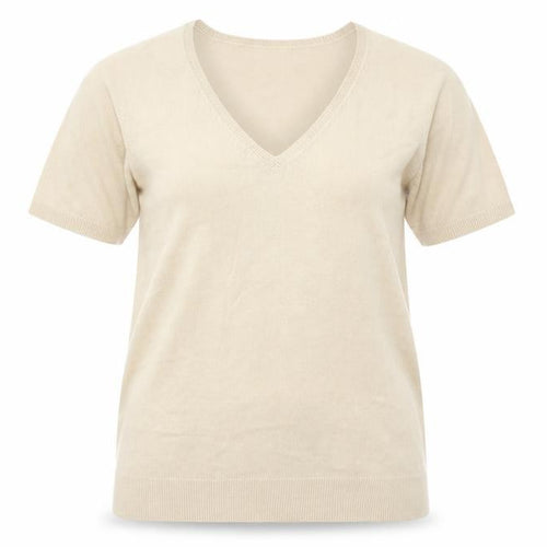 Casual Comfort Womens Beige  Knit Pullover Jumper Size 12
