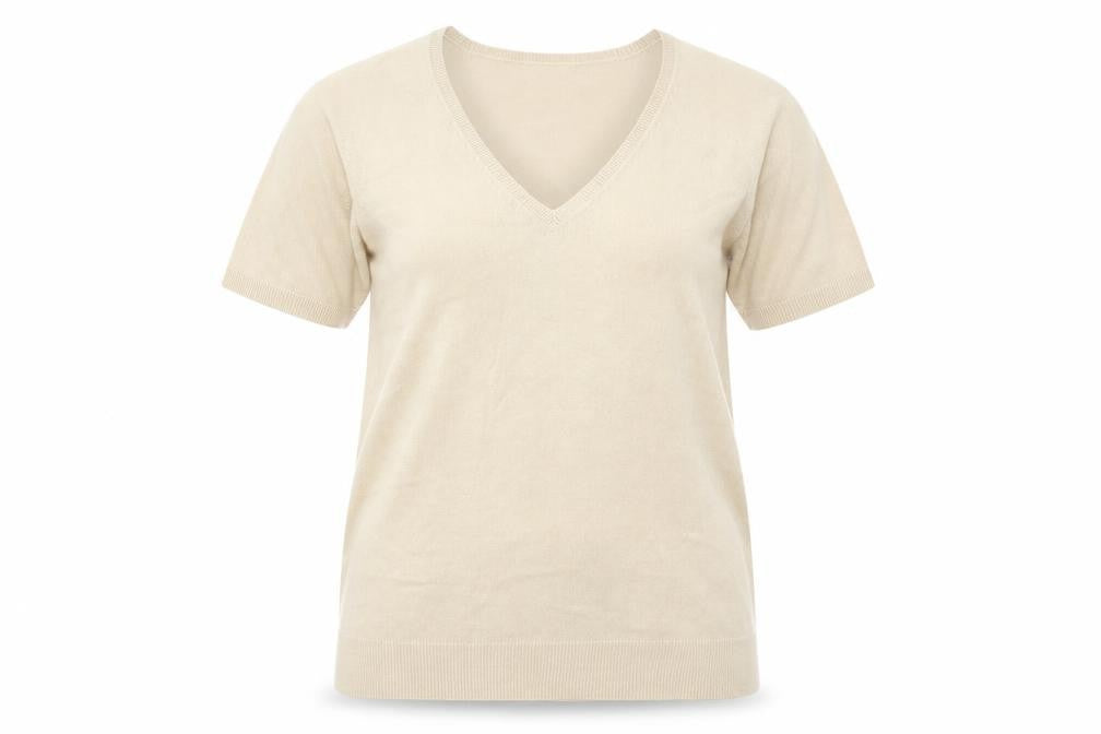 Casual Comfort Womens Beige  Knit Pullover Jumper Size 12