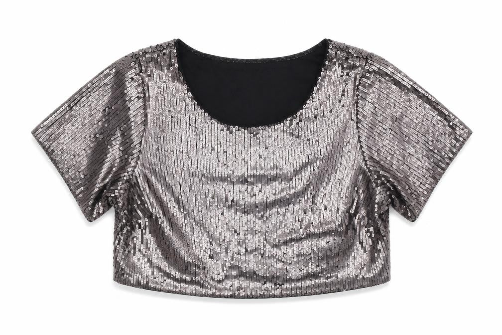Boutique Womens Silver   Basic Blouse Size S  - Oversized