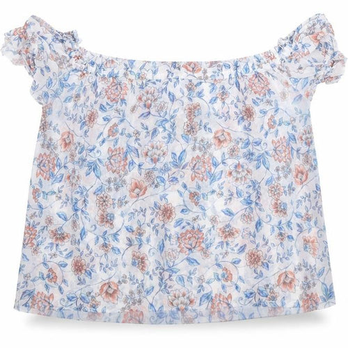 New Look Womens White Floral  Basic Blouse Size 12