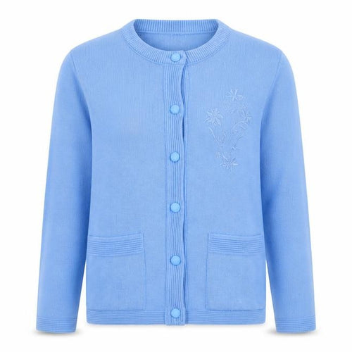 Care Womens Blue   Cardigan Jumper Size S