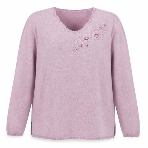 Woman Womens Purple   Pullover Jumper Size 14