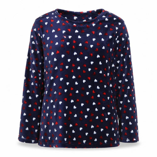 M&Co Womens Blue Polka Dot  Top Pyjama Top Size 10