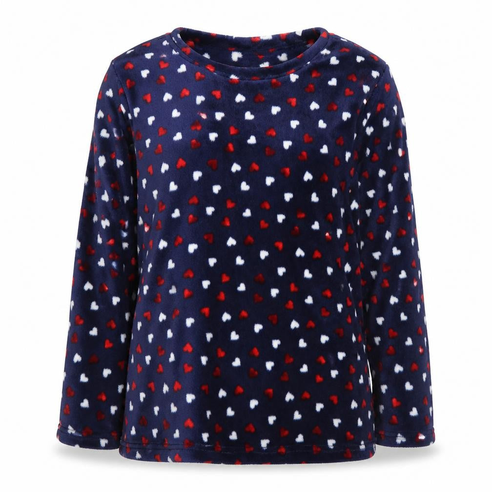 M&Co Womens Blue Polka Dot  Top Pyjama Top Size 10