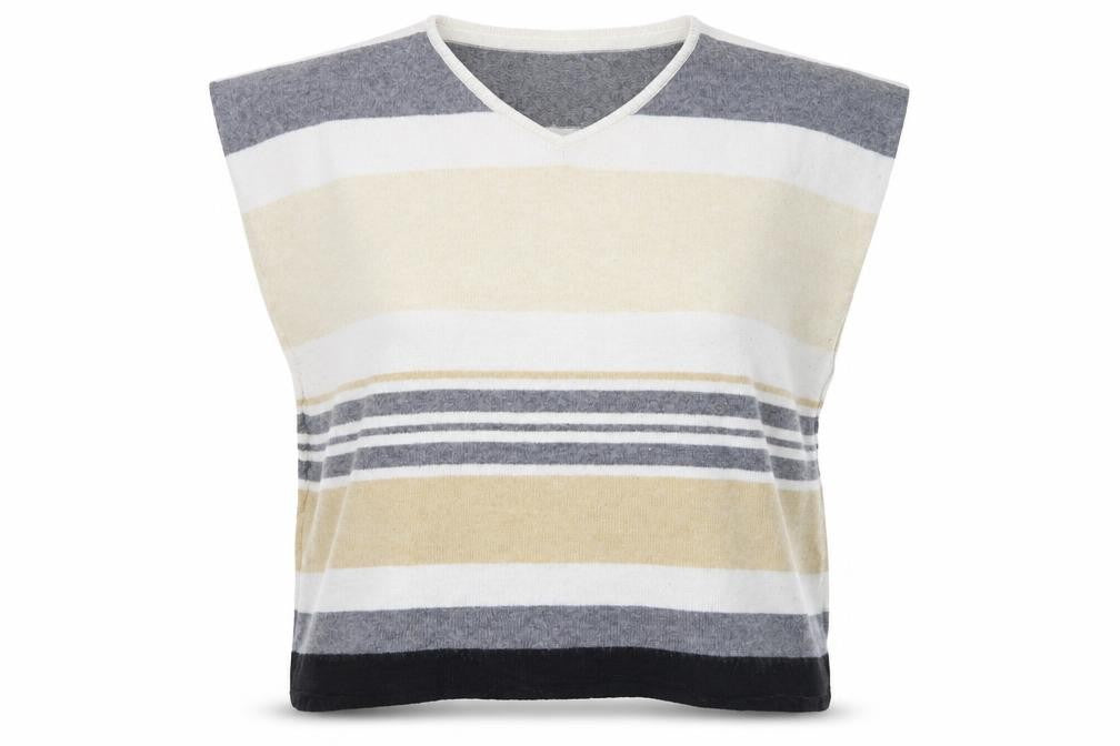 Marks and Spencer Womens Yellow Striped  Pullover Jumper One Size