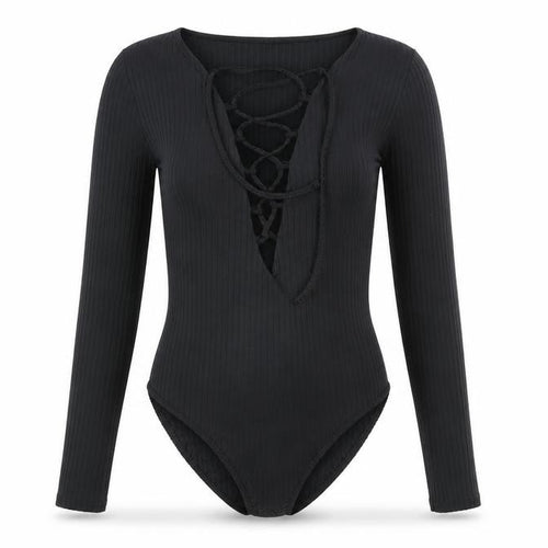 Missguided Womens Black   Bodysuit One-Piece Size 8