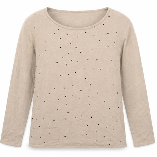 CASAMIA Womens Brown  Knit Pullover Jumper Size M