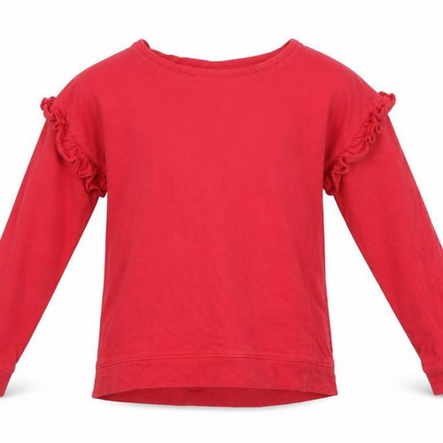 Marks and Spencer Girls Red   Basic T-Shirt Size 7 Years