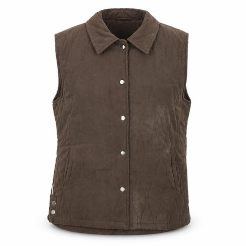 tayberry Womens Brown   Gilet Coat Size M