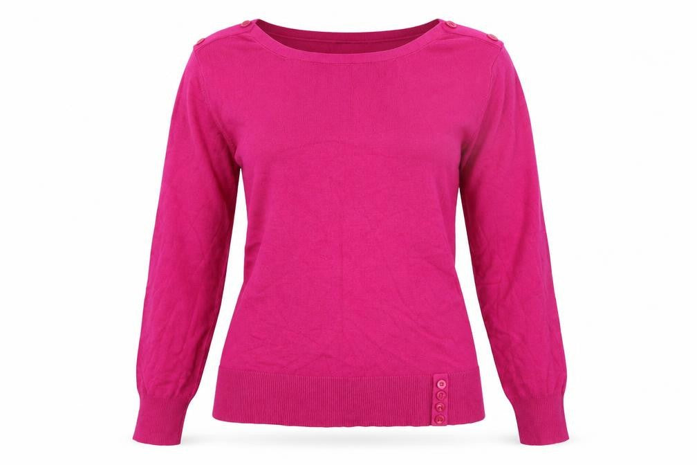 M&Co Womens Pink  Knit Pullover Jumper Size M