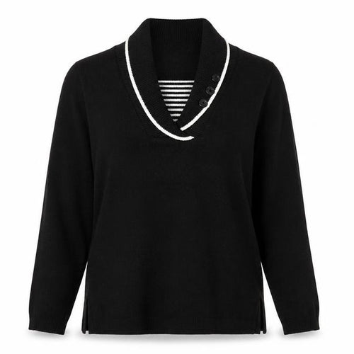 Classic Womens Black   Pullover Jumper Size L