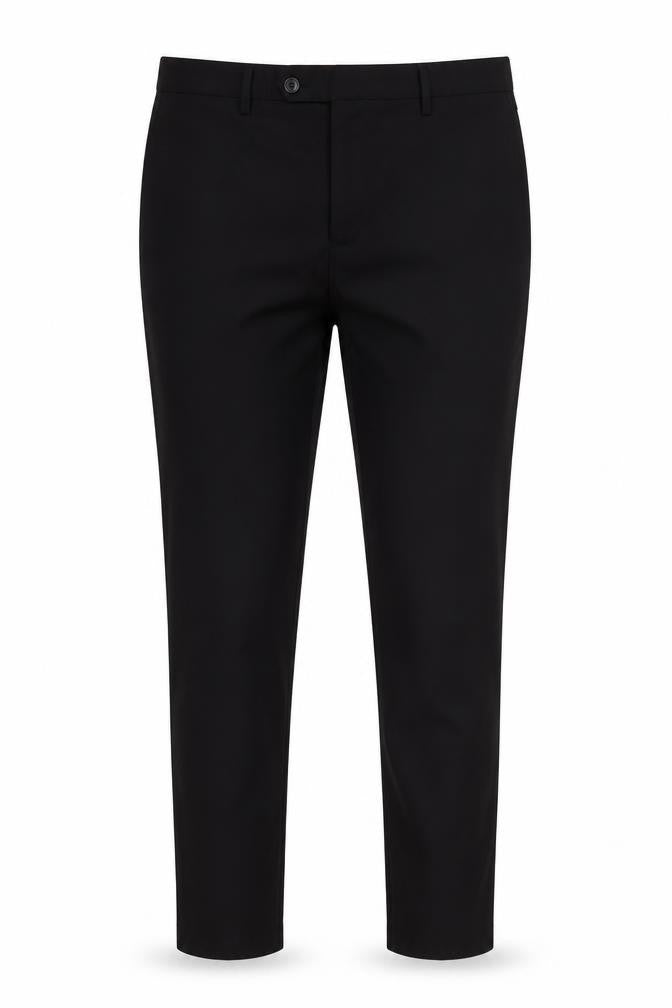 Front view of Cedarwood State women’s black trousers, size UK 48, 27-inch leg