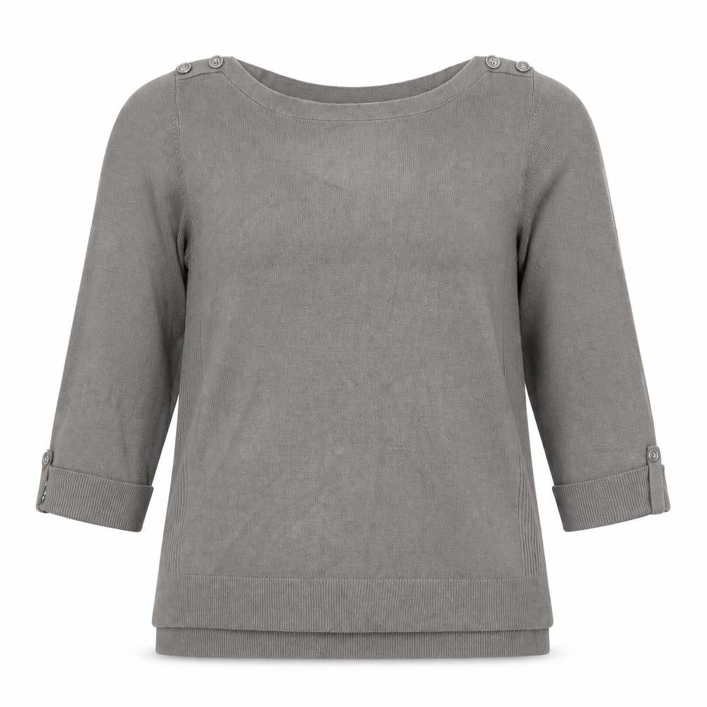 BHS Womens Grey  Knit Pullover Jumper Size 16