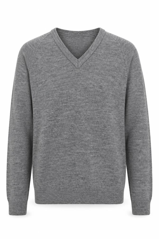 Courtelle Mens Grey  Knit Pullover Jumper Size S